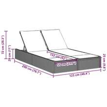 vidaXL Chaise longue de patio et balançoire - A - Voir 7