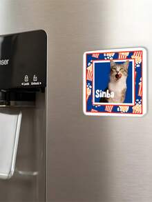 Nam châm tủ lạnh acrylic cá nhân hóa với hình hoa, cà chua, khoai tây chiên, khung ảnh và tên, quà sinh nhật cho người yêu thú cưng. - Nhiều màu - Xem 5