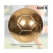 Professional Gold Soccer Ball - Made Of PVC Material, Machine-Stitched Panels, Suitable For Training And Matches, Applicable For Various Fields, Soccer Accessories, Dynamic Sports Design - Gold - View 7