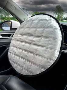 Universal Car Steering Wheel Cover - Heat Shield, Sun Protection, High-Temperature Resistant, Anti-Glare Design, Suitable For Various Models, SUVs And Sedans - A - View 11