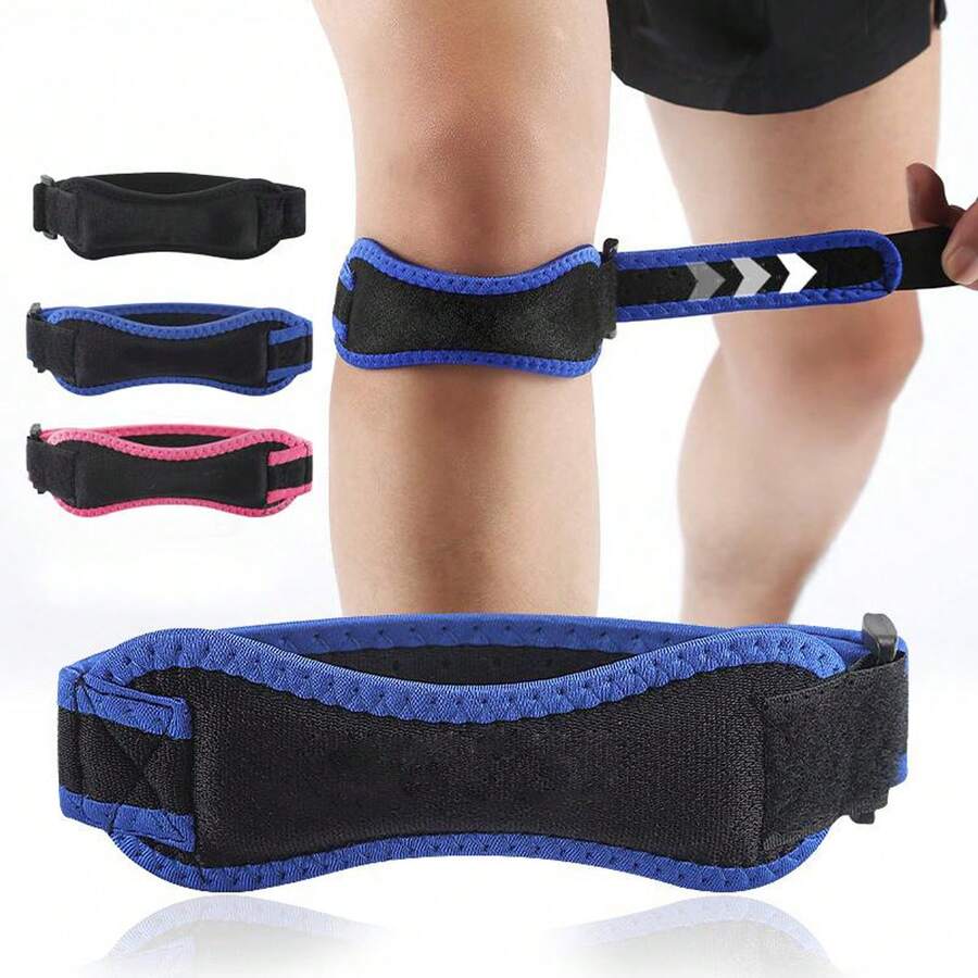 1/3 Peças Joelheira Ajustável, Suporte de Tendão Patelar, Adequado para Corrida, Salto, Fitness, Agachamento e Outros Esportes, Joelheira Esportiva Unissex, Protetor de Patela - Multicolorido - Visão 1
