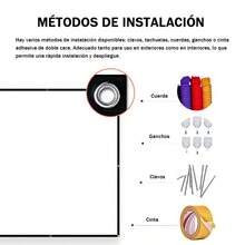 Pantalla Proyector Portátil 100 Pulgadas 16:9 Proyección - Blanco - Ver 9