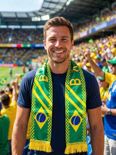 2pcs World Cup Themed Cheering Scarf, With Iconic National Flag Graphics, Suitable For Sports Events, World Cup, Photo Props, Fan Gear, Machine Washable Durable Design For Matches, Tournaments And Everyday Wear