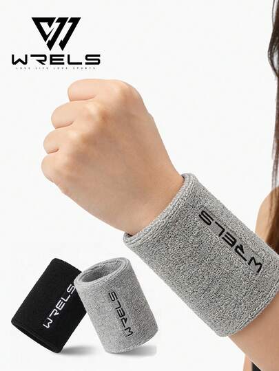  1 Pair WRELS High Elastic Wrist Supports, Sweat-Absorbent, Lightweight And Flexible, Prevent Sprain And Protect Joints, Suitable For Fitness, Skateboarding, Basketball, Volleyball, Cycling And Running Sports