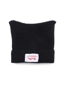 1pc Men's Minimalist Cat Ear Sewn Label Y2K Knit Beanie Hat, Cute & Fashionable, Suitable For Autumn/Winter Warmth And Daily Wear - Multicolor - View 3