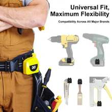 1pc Quick Release Hammer Wrench Holder, Electric Tool Belt Clip, Retractable Tape Measure Hanger - A - View 5