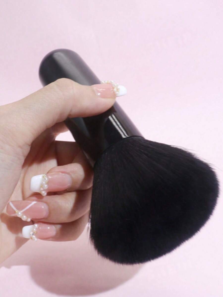 1支装蓬松化妆刷，散粉刷，多功能化妆刷，蓬松便携，可用于定妆、刷妆、除尘等。 - 黑色 - 查看 1