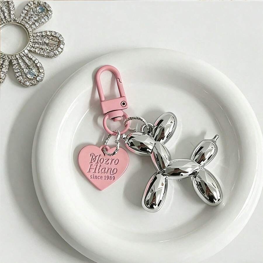 1pc Puppy Keychain, Car & Backpack Pendant, Small Gift For Friends - Multicolor - View 1