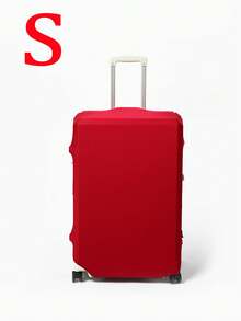 Milk Silk Suitcase Protective Cover, Thick Elastic Pull Rod Box Cover, Travel Luggage Dust Cover, Solid Color Minimalist - Multicolor - View 14