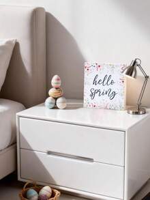 1pc Spring Wildflower Decoration Ornament, Hello Spring Decorations, This Foam Block Decor Makes A Great Gift For Family And Friends, Spring Party Supplies, Floral-Themed Party Decorations, Spring Crafts, Perfect For Home Or Office Shelves And Tiered Trays, Spring Cabinet Decor, Spring Living Room And Bedroom Decor, Spring Room Decor, Spring Home Decor, Spring Gifts, Party Favors - Spring Wildflowers - View 8