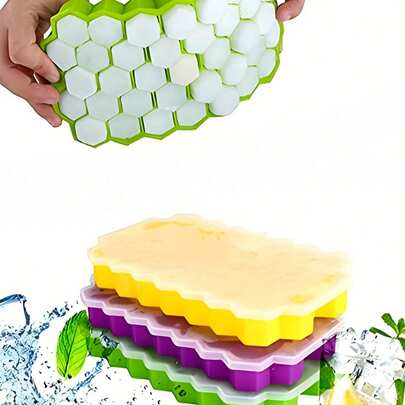 Khay làm đá, thiết kế dễ tháo rời, chống rò rỉ, khuôn đá xếp chồng được, thích hợp cho cocktail, cà phê.