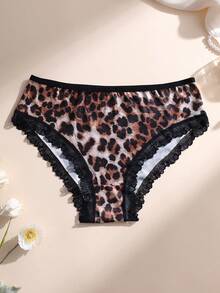 3 chiếc quần lót ren không đường may gợi cảm cỡ lớn - Quần lót cạp thấp không đường may họa tiết da báo, phù hợp cho yoga, thể thao và mặc hàng ngày - Quần lót thoáng khí, thoải mái. - Nhiều màu - Xem 8