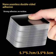 40/60/80 Micron Nastro adesivo trasparente in PET biadesivo, 6x6cm quadrato ad alta viscosità senza residui, 50 pezzi/confezione, impermeabile, resistente al calore, forte adesione, adatto per uso domestico, ufficio, fai da te, ganci da parete, decorazione di foto - 50 pezzi per confezione, disponibili diverse misure. - Visualizzare 5
