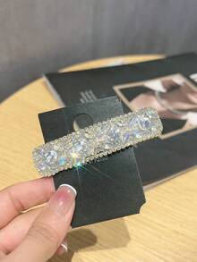 1件裝閃亮水鑽髮夾，適合女性優雅瀏海與側髮，時尚髮飾，專屬華麗髮飾，適用派對與婚禮，完美適合作為特殊場合的頭部裝飾 - 彩色 - 查看 7
