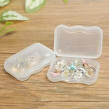 Mini Plastic Storage Box, Transparent Jewelry Box, Portable Earplug & Pill Container With Lid, Multifunctional Storage Box For Jewelry, Beads, Hardware, Small Crafts & Tools - Multicolor - View 2