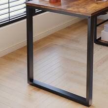 Devoko Home Office Desks - Rust Brown - View 8