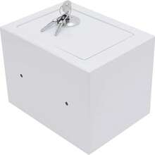 1pc Multi-Functional Fireproof Safe Box, Steel Security Lock Safe Box, Small Hidden Safe Box, Can Store Cash, Jewelry, Important Documents - 9.06*6.69*6.69 Inches, Upgraded Lock Core For More Refined Safety, Safe In Cabinet, Safe On Desk, Car Safe, Fireproof & Anti-Theft, Private Tool For Managing Important Documents, Jewelry, Cash - Coin Payment - View 5