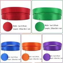 5/10 Rolls Rainbow Colored Ribbons, 0.39 Inch Wide X 56 Inch Long, Mixed Bright And Deep Color Satin Ribbon Set, Suitable For Gift Wrapping, Wedding Birthday Party Decoration, Bow Making, Floral Crafts And Sewing - Multicolor - View 11