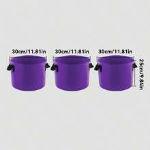 5 Gallon Felt Planting Bags, Durable Tomato Vegetable Garden Containers, Reusable Planting Bags With Sturdy Handles, Enhanced Load-Bearing Capacity For Outdoor Gardening, Home Balcony, Vegetable Garden Decor, Street, Multiple Colors Available - A - View 13