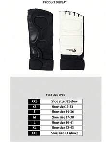 跆拳道手套、脚套、脚背保护套、手部保护训练套装、比赛格斗保护手套、脚背保护套、手部保护套/跆拳道/综合格斗/空手道/武术/奖牌挂架/拳击沙袋/拳击沙袋/奖牌展示架/ - 黑與白 - 查看 7