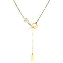 Colgante con cierre elegante OT, accesorio versátil y de moda - Collar con colgante de hebilla OT - Ver 3