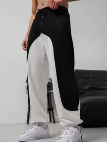 Men's Retro Banknote Print Summer Pants - Black - View 2