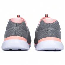 Skechers Women's Lightweight Casual Shoes, Breathable Mesh Shoes, Slip-On Casual Shoes For Seniors, SPORT Women's Athletic Shoes, Soft-Soled Walking Shoes 12980-GYPK - Grey/Pink - View 5