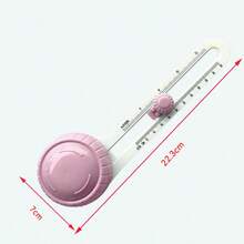 1 pieza Cuchillo de corte redondo ajustable 360°, Cortador circular DIY, Cortador para scrapbooking, Cortador de papel y tarjetas redondas para scrapbooking, Vuelta al colegio, Artículos de papelería - Blanco - Ver 11