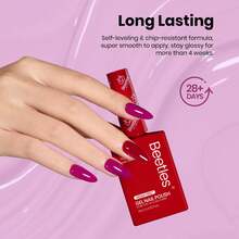 Beetles 15ML 6 Colors  HEMA-Free Pastel Gel Polish - Fairy Tale Dream, Pastel Yellow Pink Blue Purple, Colorful Bottle, Soak Off UV LED Manicure - 15ML 6 Màu Hema Không Chứa Chất Hema Phong Cách Quý Ông Đêm Cao - Xem 5