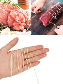 328 Ft Long Butcher Cooking Twine, Kitchen Food String, Suitable For Barbecue, Turkey Trussing, Meat Tying, Sausage Making, Baking And Crafting - Beige - View 6