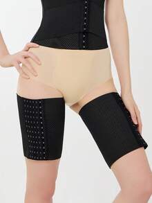 2pcs Thigh Slimming Wraps, Leg Shaping Compression Bands, Slimming Pants, Waist & Thigh Trimmer - Multicolor - View 9