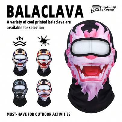 Fabulous Be Xtreme CS26-XT001-10 Máscara Facial para Ciclismo, Adequada para Deslocamentos Diários de Bicicleta