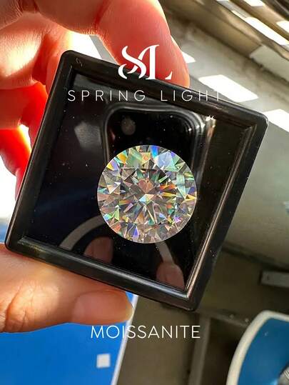 0.8-10ct Elegant Round Moissanite Loose Stones For DIY Jewelry D Color VVS1 Clarity Excellent Brilliant With Ideal Gift Choice