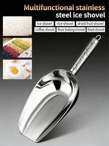 Customizable Stainless Steel Ice Cream Scoop, Multifunctional Ice Cream Spoon, Watermelon Fruit Baller, Dessert Spoon For Hotel And Buffet - Multicolor - View 3