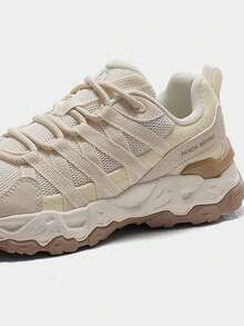 CAMEL CROWN Women's Outdoor Casual Shoes, Outdoor Professional Hiking Shoes Climbing Shoes Shock-Absorbing Anti-Slip Thick-Soled Breathable Hiking Shoes - Light Off-white/granular Beige - View 3