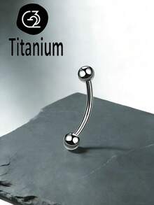 1件 ASTM F136 钛合金外螺纹 16G1.2mm 鼻环、鼻中隔环、香蕉形耳钉/耳环、眉环、舌环、唇环 身体穿刺饰品 - barbell Ball/ cone - 查看 19