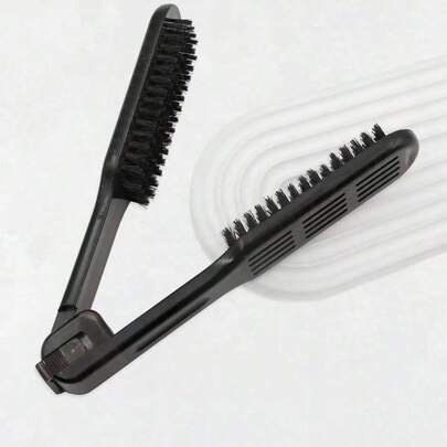 1pc Straightening Hair Brush, Straightening Brush, Ceramic With Nylon Bristles Thick Coarse Hair – Use Smoothing And Straight Hair Styles Comb, Hair Brush, Comb, Hair Tools, Hair Products And Accessories Barber Salon Beauty Back To School, Travel Holiday Essentials, Hair Accessories Women, Brushes, Hair Brush, Detangling Brush, Hairdressing Equipment, Hairstyle, Hairdressing, Hair Brush, Brush Hair Brush Set, Comb Hair, Comb Curls, Detangling Brush, Hair Brush Women, Barber Accessories, Barbershop, Hairdressing Equipment