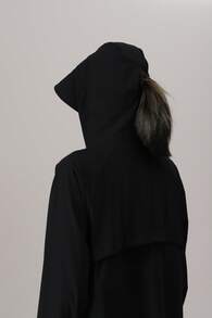 CAMEL CROWN 女士防晒服，轻便透气长款防晒外套，黑色，适合春夏户外穿着 - 幻影黑 - 查看 5