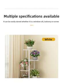 Kệ kim loại 3/6/8 tầng, giá đỡ cây cảnh sáng bóng dùng để đựng hoa, chậu cây, trang trí nhà cửa và sân vườn. - Nhiều màu - Xem 10