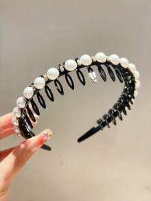 1/3pcs Elegant Sparkling Crystal Flower Decor Non-Slip Headband/Hair Hoop, Decorative Floral Design, Suitable For Daily Wear, Parties And Special Occasions - Multicolor - View 8