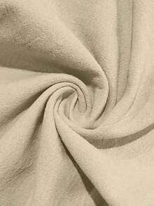 Men's Breathable Linen Loose Casual Sports Pants, Suitable Beach, Spring/Summer - 黃色 - 查看 11