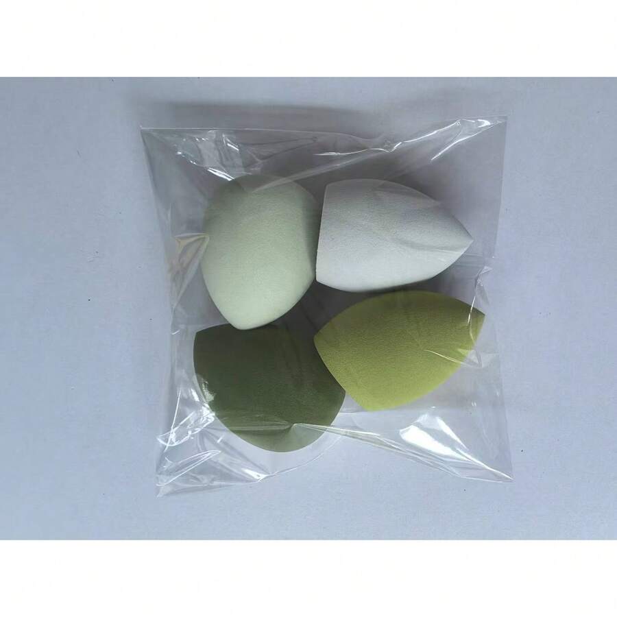 4-Piece Set Of Randomly Colored And Shaped Beauty Sponges, Foundation Blending Sponge Set, Suitable,, And Powder, Latex-Dual-Use Wet And Dry Makeup Puffs, Suitable All Skin Types