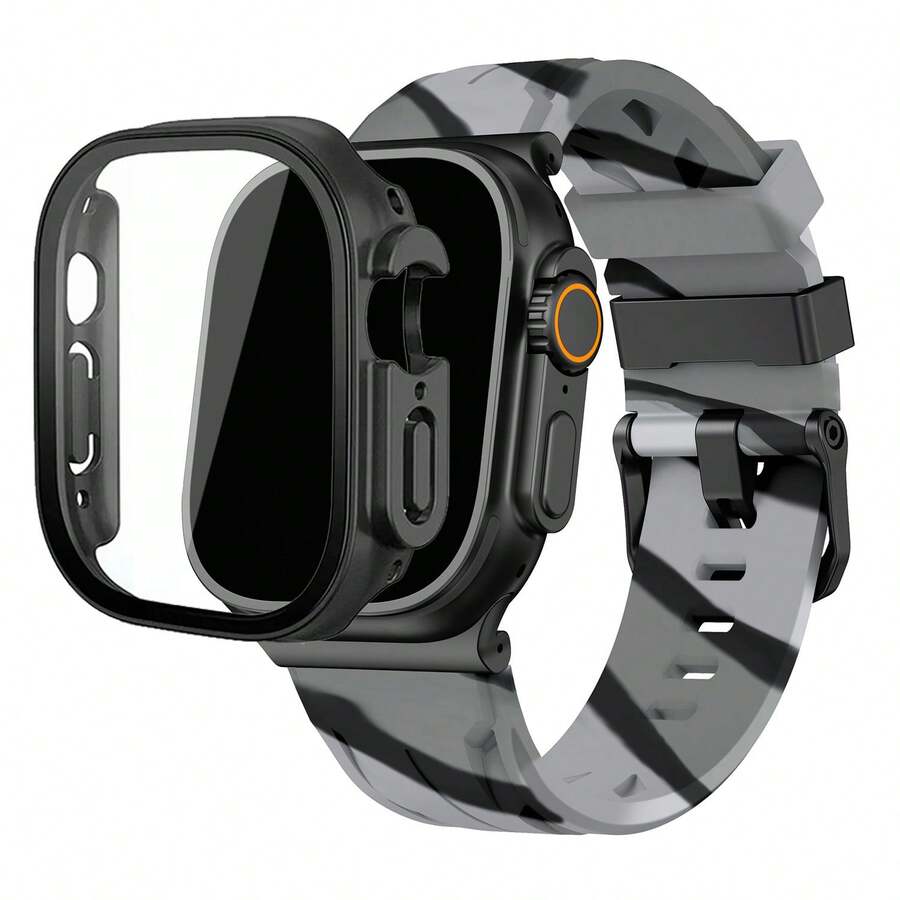 Cinturino per smartwatch - Mimetica grigia - Visualizzare 1