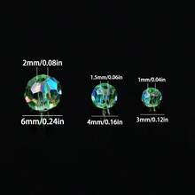 1 pieza Cuentas de cristal facetadas brillantes de 3/4/6 mm de moda, materiales para hacer joyas DIY para collares y pulseras - Hazlo tú mismo - Ver 3