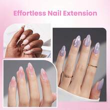 Beetles Tipex Lite Pre-Built Apex Nail Tips Kit, Stiletto Medium, With Tipex Nail Glue,  All-In-One Gel Nail Kit - Tipex Lite-almond Medium 192pcs Kit - View 6