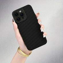 1 chiếc ốp lưng điện thoại mềm màu đen kẻ sọc hình học sinh, thích hợp làm quà tặng sinh nhật và Giáng sinh cho các cặp đôi, bạn gái, con gái, thanh thiếu niên. Phiên bản quốc tế, không phải phiên bản nội địa. - màu đen - Xem 2