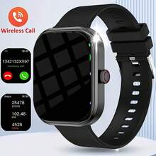 SIDAKEYE 2026 New High-Definition Full Touch Screen Smart Watch (Unisex) - Supports Wireless Calling/Messaging, Multiple Sports Modes, Remote Camera Control, Health Tracking, Outdoor LED Lighting, Compatible With Android And IOS, USB Charging, Zinc Alloy Case/Silicone Strap - View 12