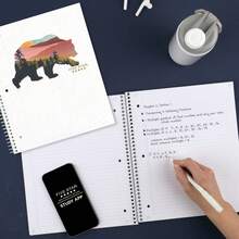 And National Wildlife Federation Spiral Notebook + Study App 1 Subject College Ruled Paper 11 X 8-1/2 80 Sheets Forest Bear 1 Count 820088FM - 森林熊 - 查看 7