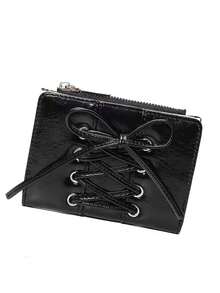 2026 Women's Wallet - PU Leather Bow Tie Design Short Wallet, Multi-Card Slots Zipper Coin Purse, Fashion Versatile Credit Card Holder - Multicolor - View 11