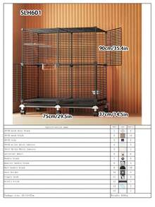 Portable Bird Cage With Removable Tray, Connectable Small Pet Playpen Suitable For Parrots, Canaries And Other Small Birds - Assembled Version - View 18